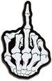 REFLECTIVE MIDDLE FINGER JUMBO 11X7 INCH PATCH