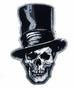 SKULL STOVE PIPE HAT 5 INCH PATCH