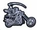GRIM REAPER RIDER MOTORCYCLE 4 INCH PATCH