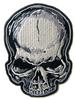 GREY SKULL 4  IN EMBRODERED PATCH