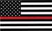 FIRE FIGHTER THIN RED LINE AMERICAN 3 X 5 FLAG