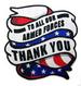 TO OUR ARMED FORCES THANK YOU EMBROIDERED 4 IN PATCH