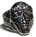TRIBAL SEWN MASK SKULL DELUXE BIKER RING *- CLOSEOUT $ 2.95 ENTS