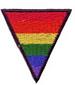 RAINBOW GAY PRIDE TRIANGLE EMBROIDERD PATCH