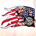 JUMBO BACK 10IN PATCH AMERICAN FOREVER BIKE -* CLOSEOUT $4.95 EA