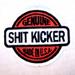 SHIT KICKER EMBROIDERED 3 1/2 IN BIKER PATCH