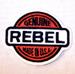 GENUINE REBEL 3 1/2 IN EMBROIDERED BIKER STYLE PATCH