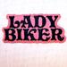 LADY BIKER EMBROIDERED PATCH