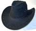 BLACK COLOR HEAVY LEATHER STYLE WESTERN COWBOY HAT