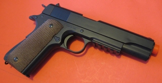 1911 Spring Pistol w/Open Ejection Port, Moving HAMMER