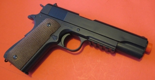 1911 Spring Pistol w/Open Ejection Port, Moving Hammer