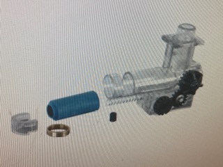 Clear Hop-up unit for M4/M16 Metal Gearbox AEG