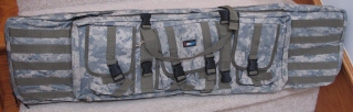 Deluxe 42 inch long double rifle case ACU color