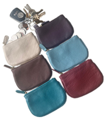 Cowhide LEATHER Coin Purse - Asst. Colors $1.55 & Up