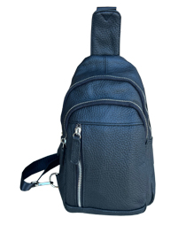 Cowhide LeaTHEr Sling Bag- BK