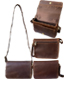 Crazy horse crossbody shoulder bag