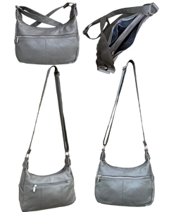 LEATHER crossbody gray $11.25 and up