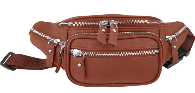 Compact Cowhide LEATHER Fanny Pack - BN $7.95 & Up