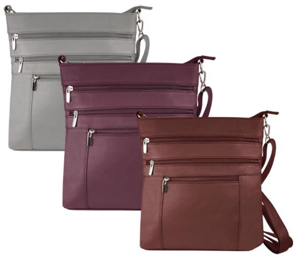 LEATHER Purse - BN, GRY, WN $12.15 & Up