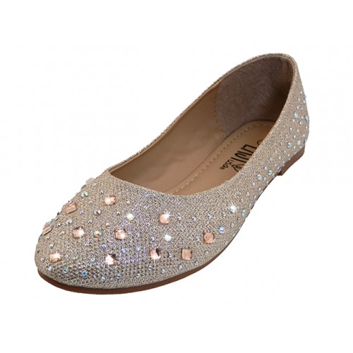 Shoes, Footwear, Rhinestone Ballet Flats.