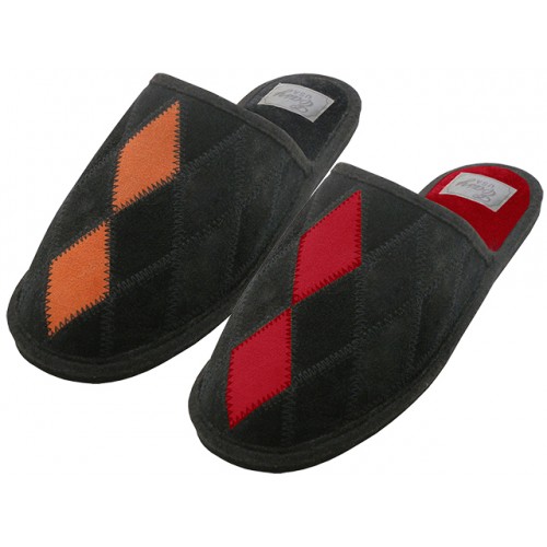 Women Leather Patch SLIPPERS, Footwear, SLIPPERS