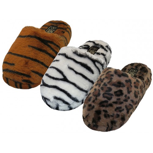 Women's Printed Plush Slippers. Footwear, SHOES