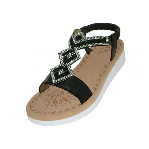 Women's Soft Sole Rhinestone Sandals, Footwear, Shoes