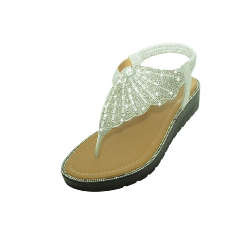 Women's Butterfly Wing Rhinestone Sandals, Footwear, SHOES