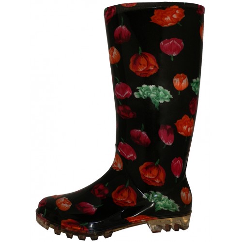 Women's 13½ Tall Printed RAIN BOOTS, Footwear, Shoes
