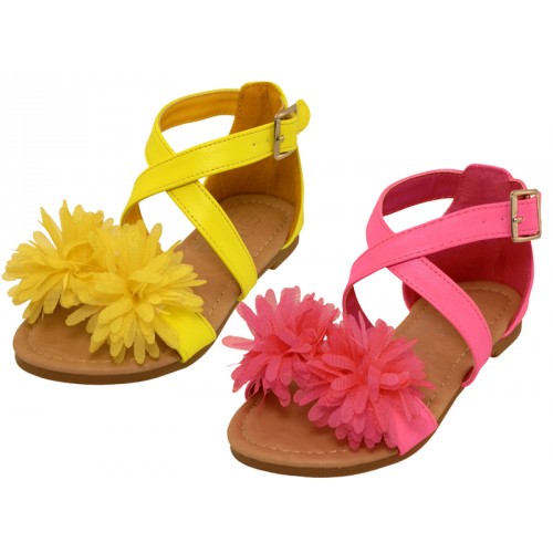 Toddler's Floral Sandals, Footwear, SHOES