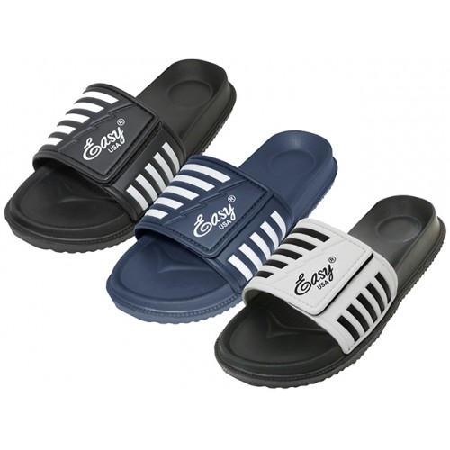 Men's Velcro Slides, Footwear, SHOES