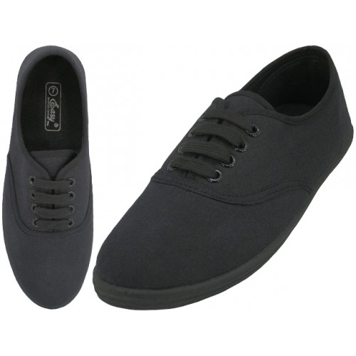 Women's Canvas Lace-Up, Footwear, Shoes