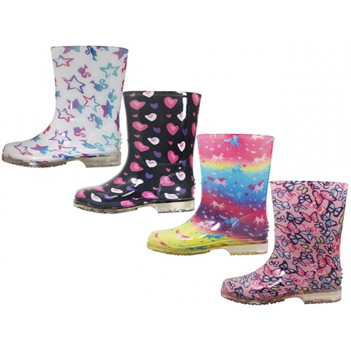 Toddler's Printed RAIN BOOTS