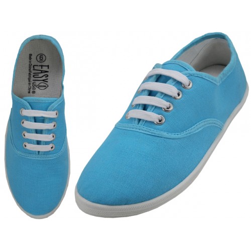 Women's Canvas Lace-Up, Footwear, SHOES