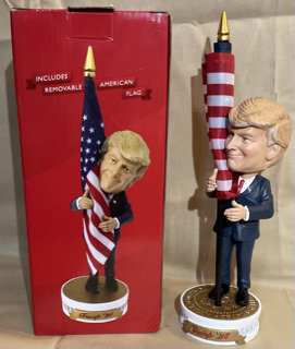 AA TRUMP Bobble Head with American Flag