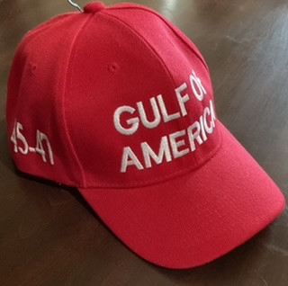 TRUMP RED EMBROIDERED GOLF OF AMERICA CAP