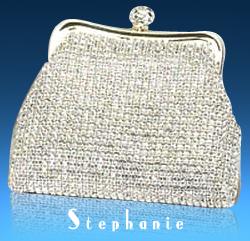 Soft bag covered in crystals