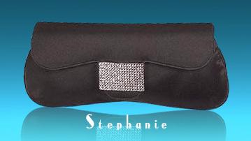 LEATHER OR SATIN EVENING BAG