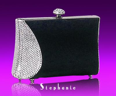 LEATHER OR SATIN COVERED MINAUDIERE