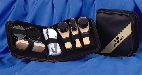 SHOE Shine set in zippered pouch