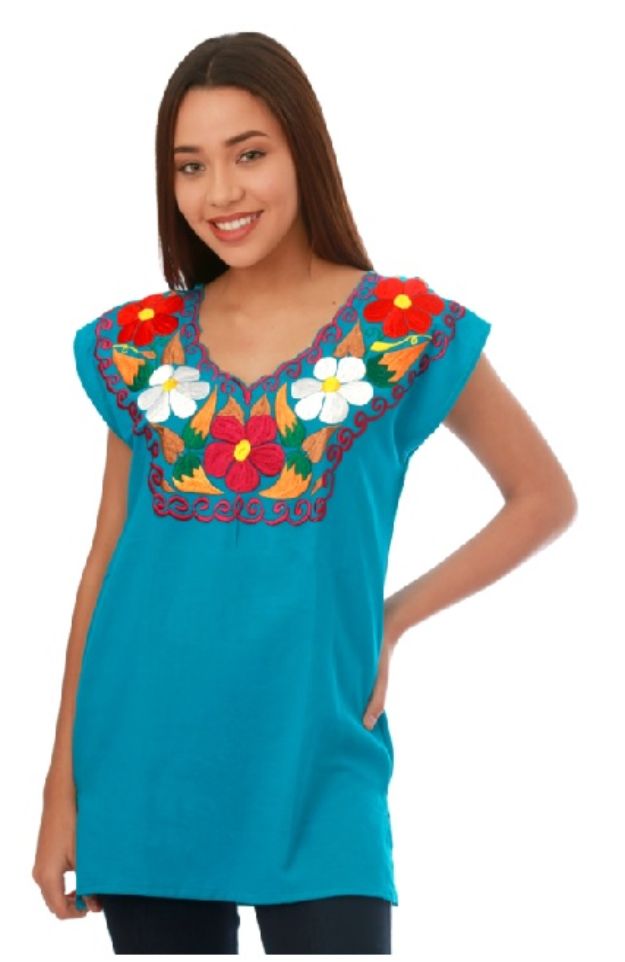 Manta V-neck Embroidered Blouse