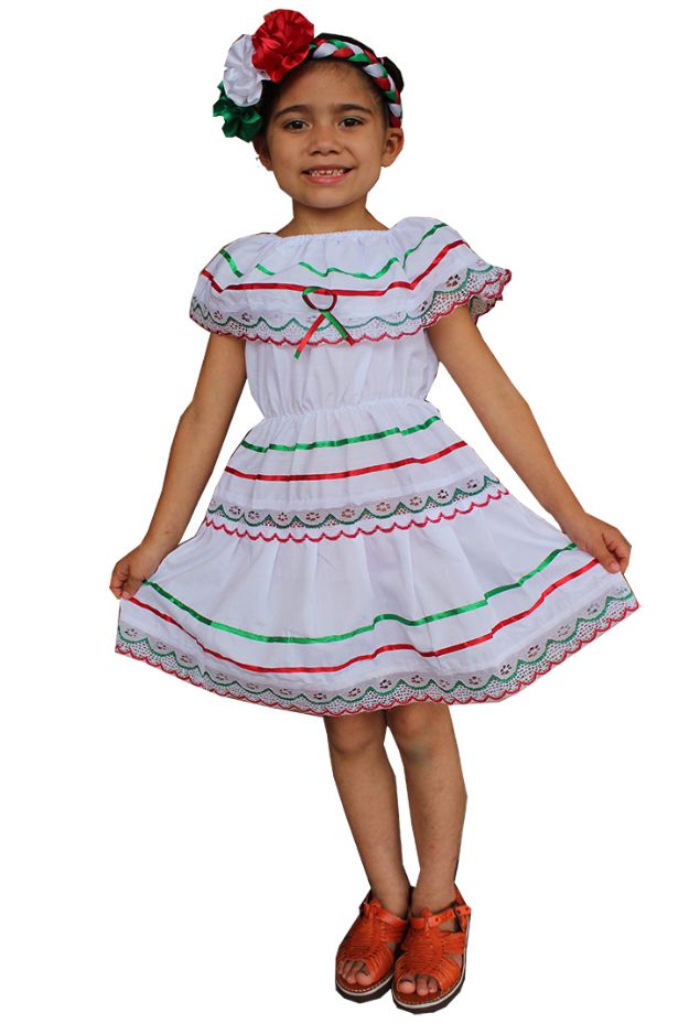 Tricolor Ribbon Mex Flag DRESS