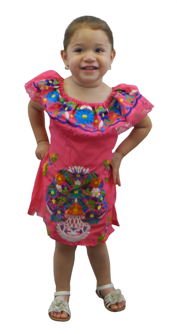 Girls Campesina Embroidered DRESS