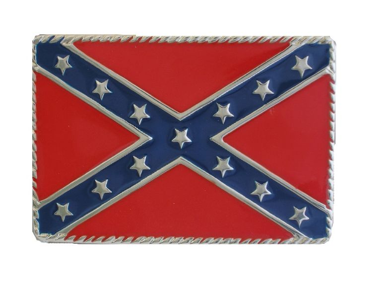 REBEL Flag Square buckle