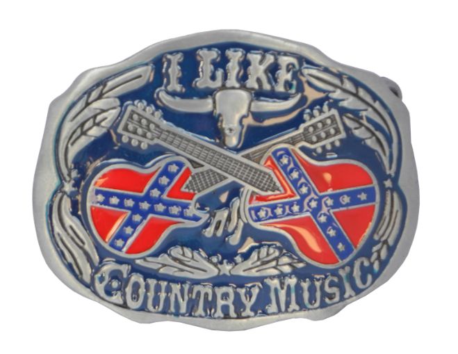 Confederate Double Guitar BUCKLE