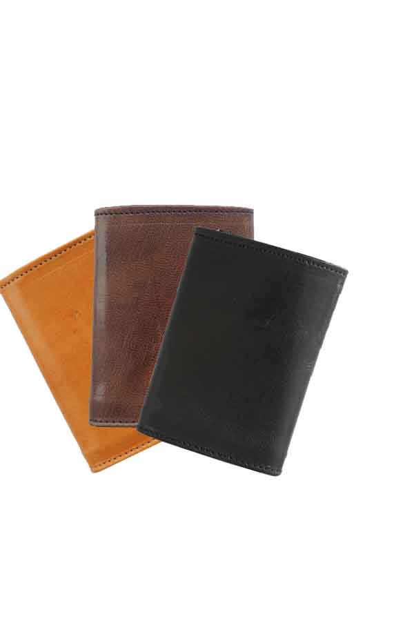 WALLET, Trifold Leather
