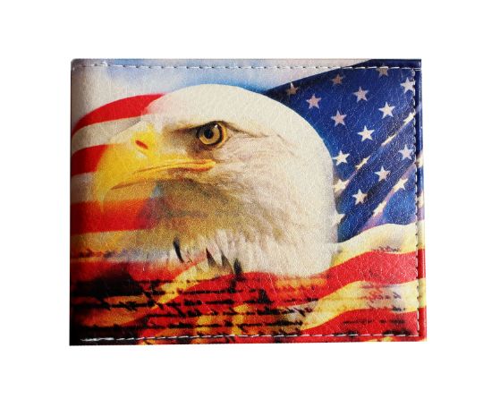 Bi-fold USA Eagle FLAG