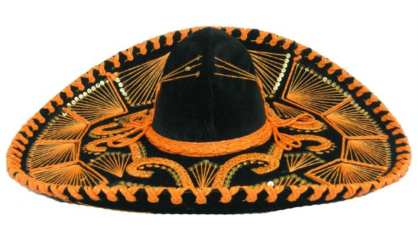 Mariachi Hat Black & GOLD