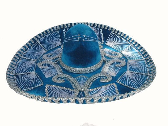 Mariachi Hat Turquoise & Silver