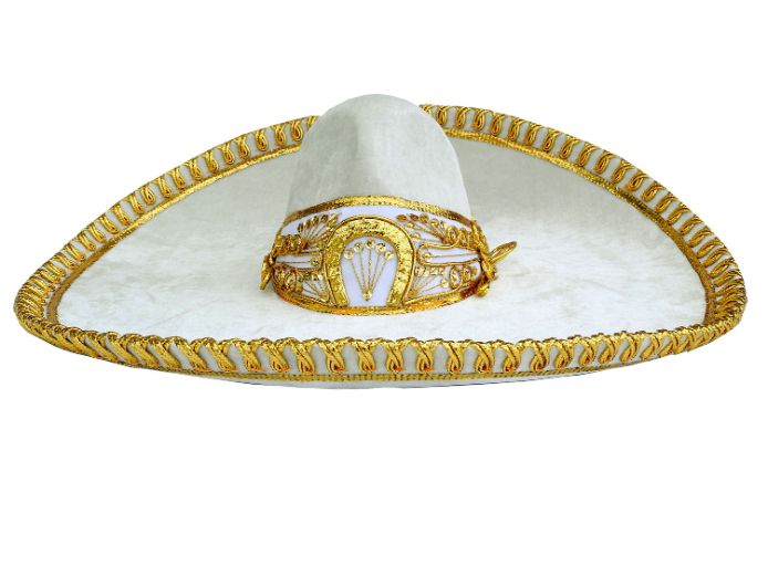 Mariachi Bone & Gold HAT